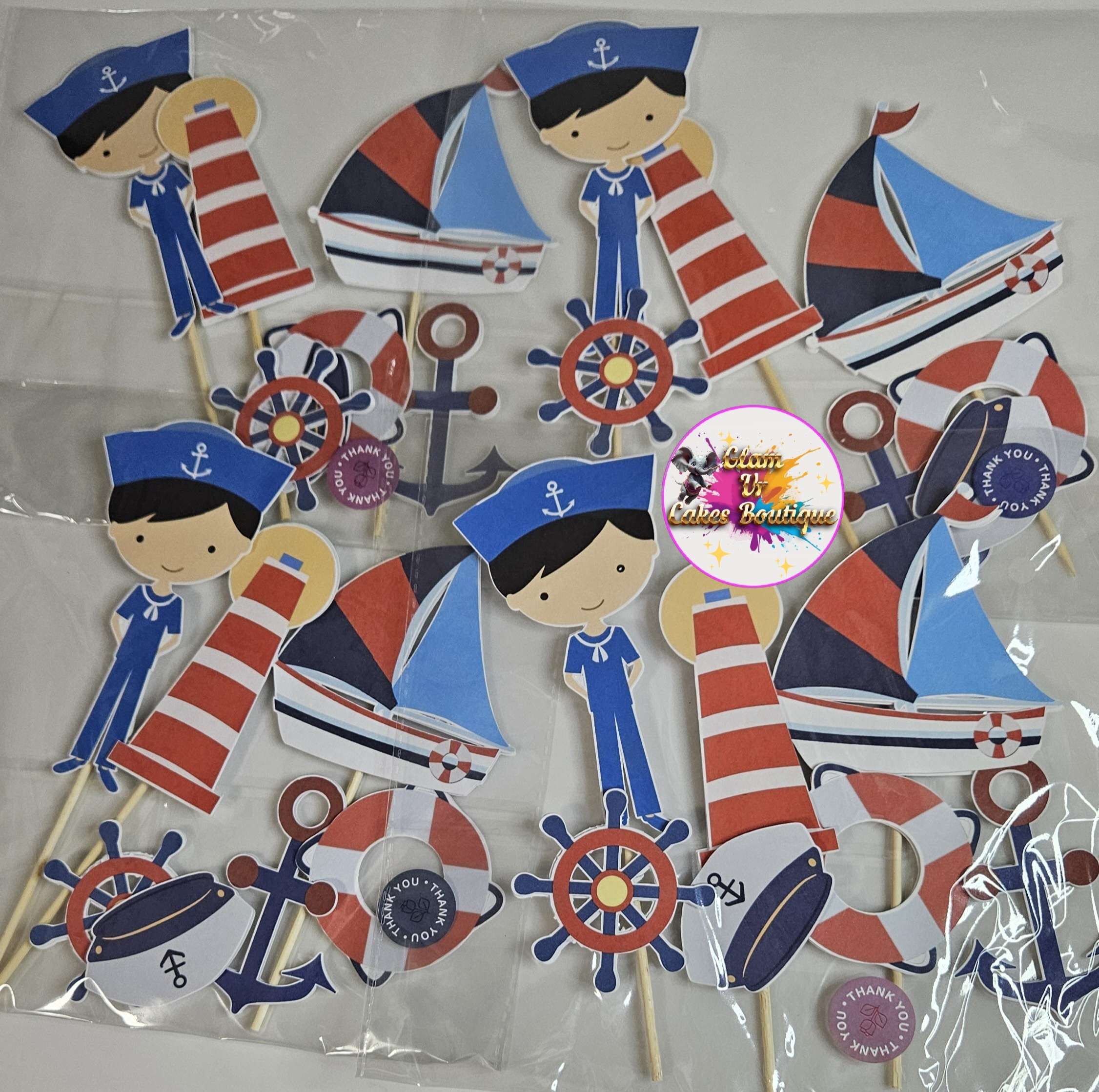 Sailor cake topper