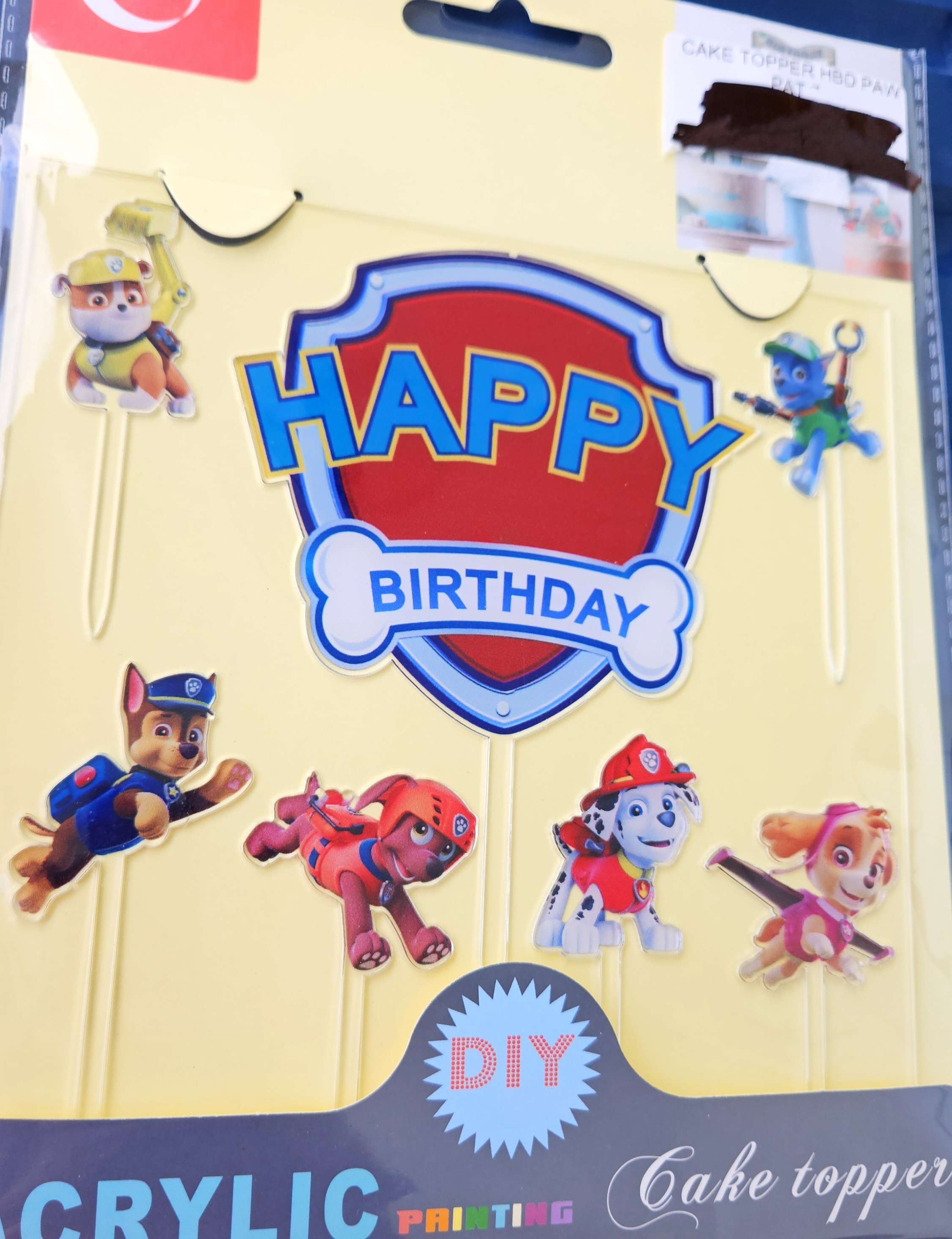 Paw patrol set cake topper