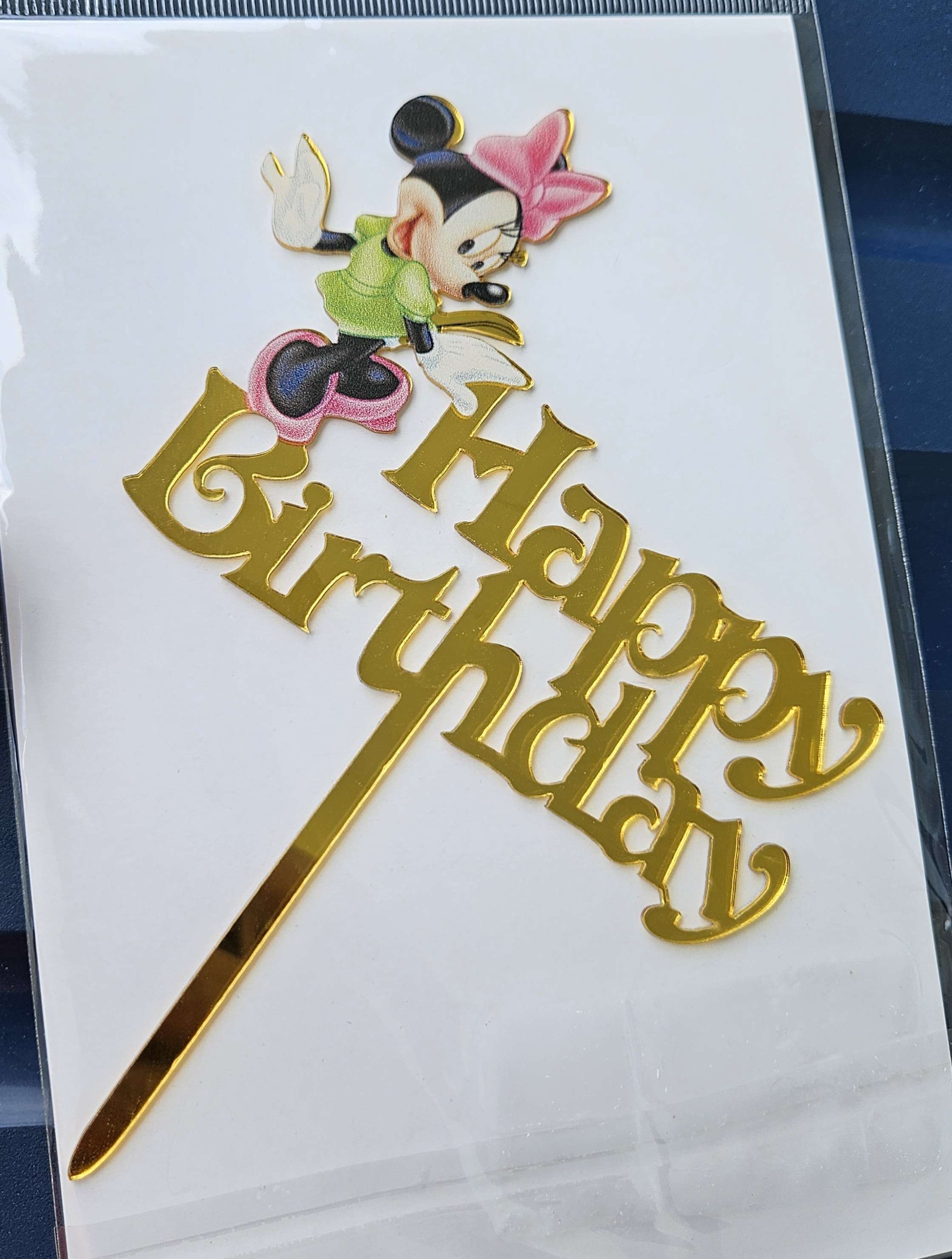 Minnie mouse HBD topper