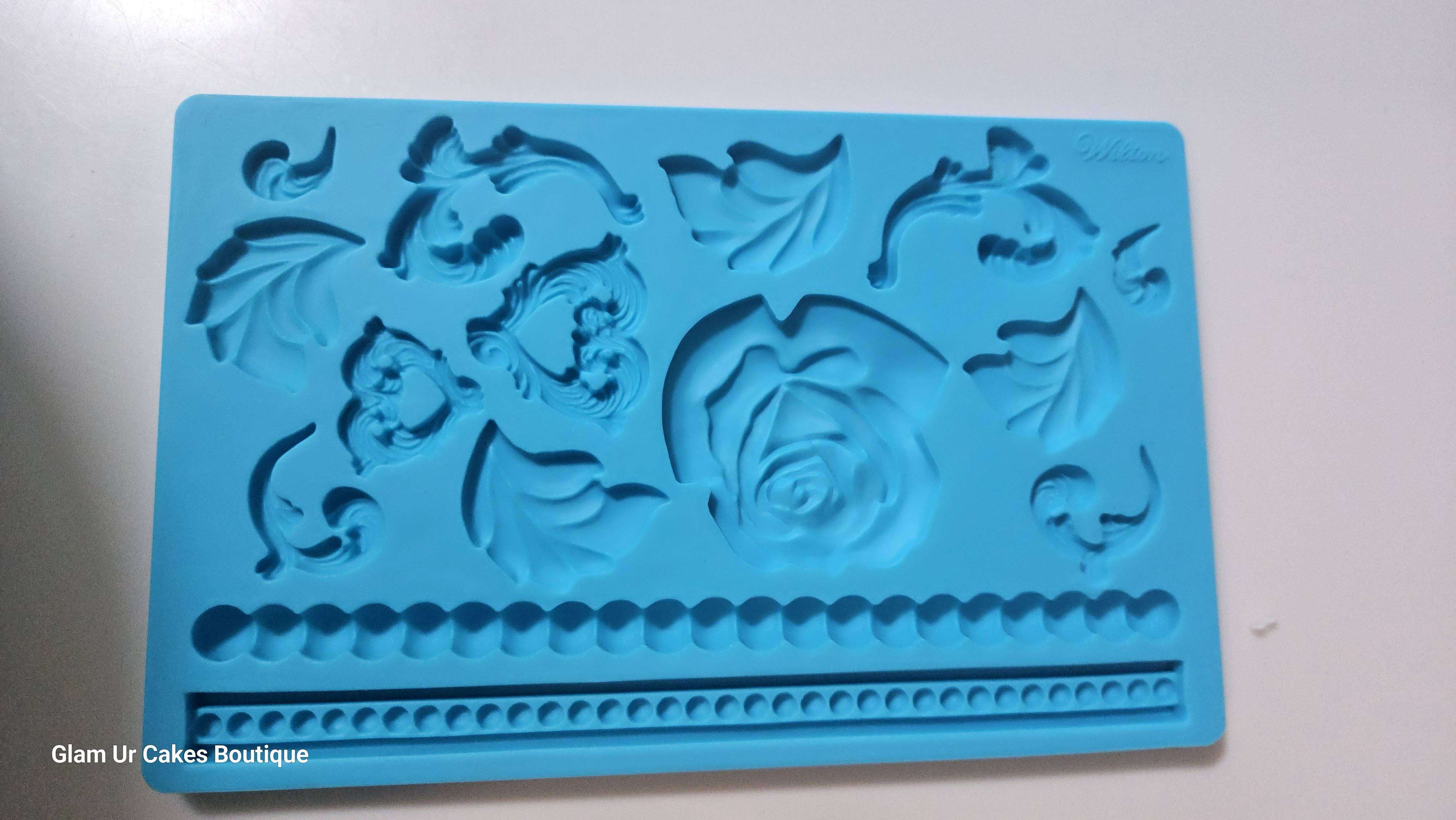 Silicone fondant mold